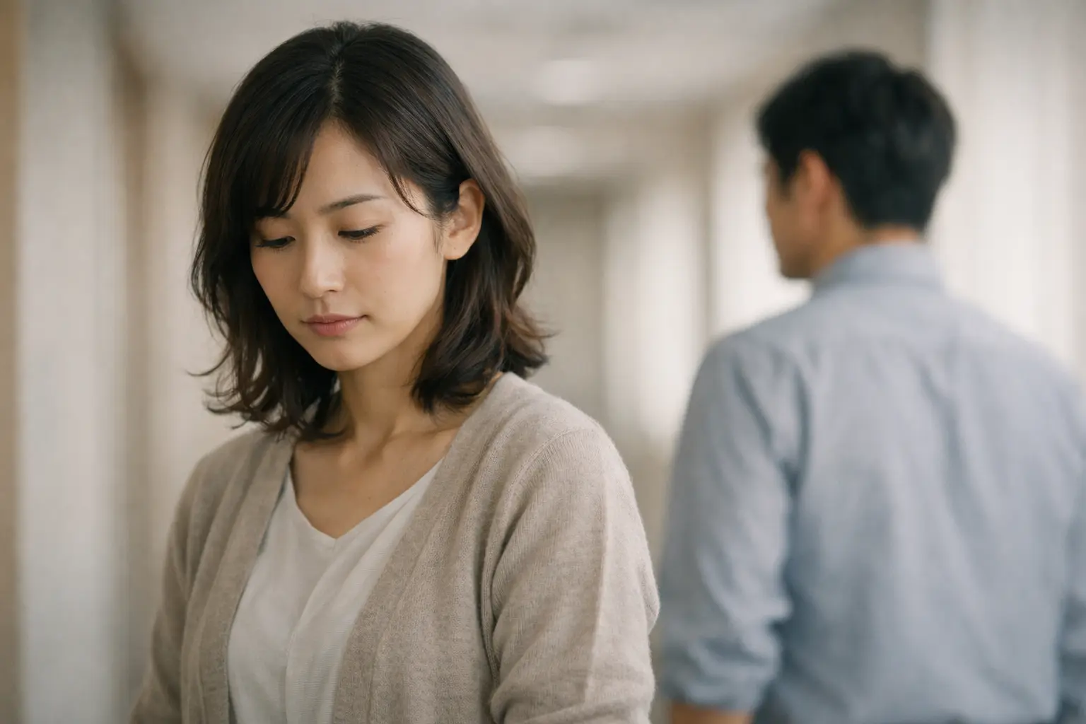 既婚男性に好意がバレて悩む女性のイメージ