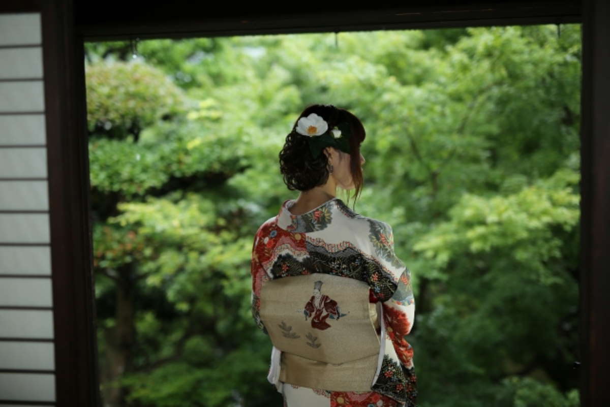 着物を着た美人