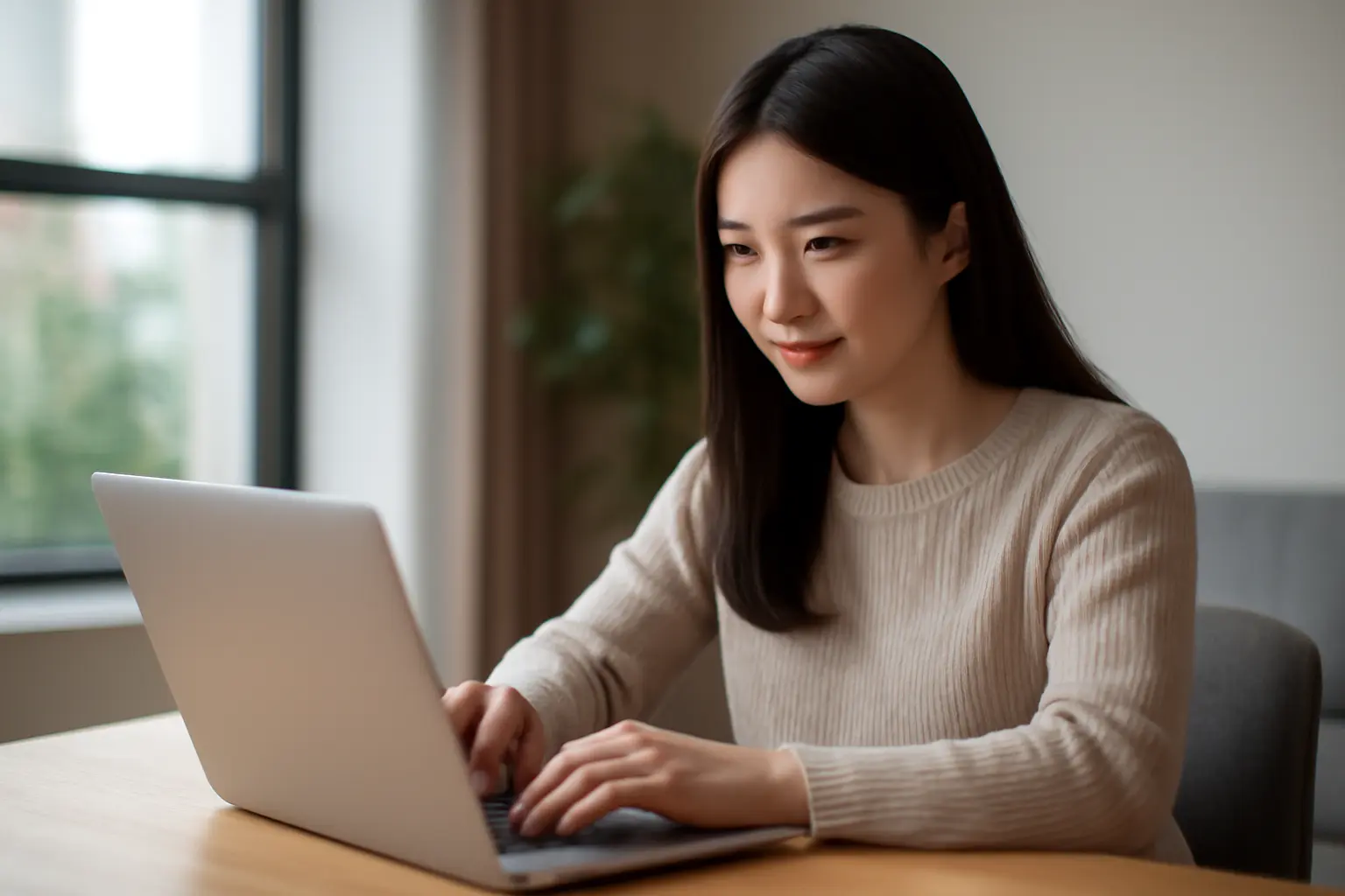 PCMAXの掲示板を楽しむ女性